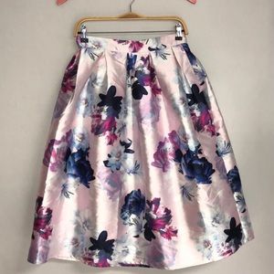 CHICWISH Floral Pleated Skirt NWT